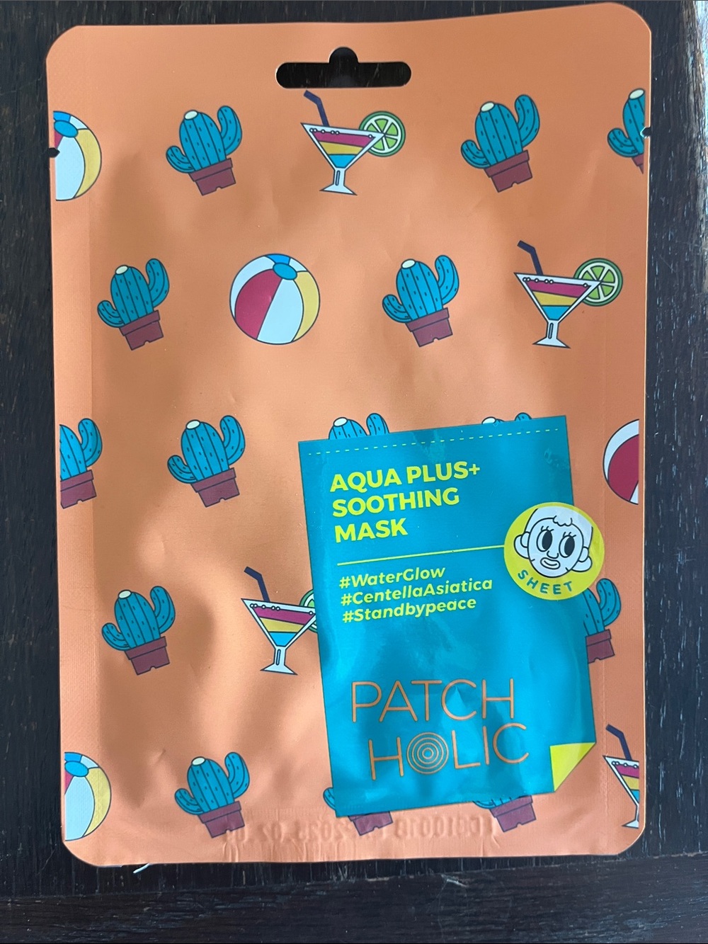 Aqua Plus+ Soothing Sheet Mask - Orange/Teal